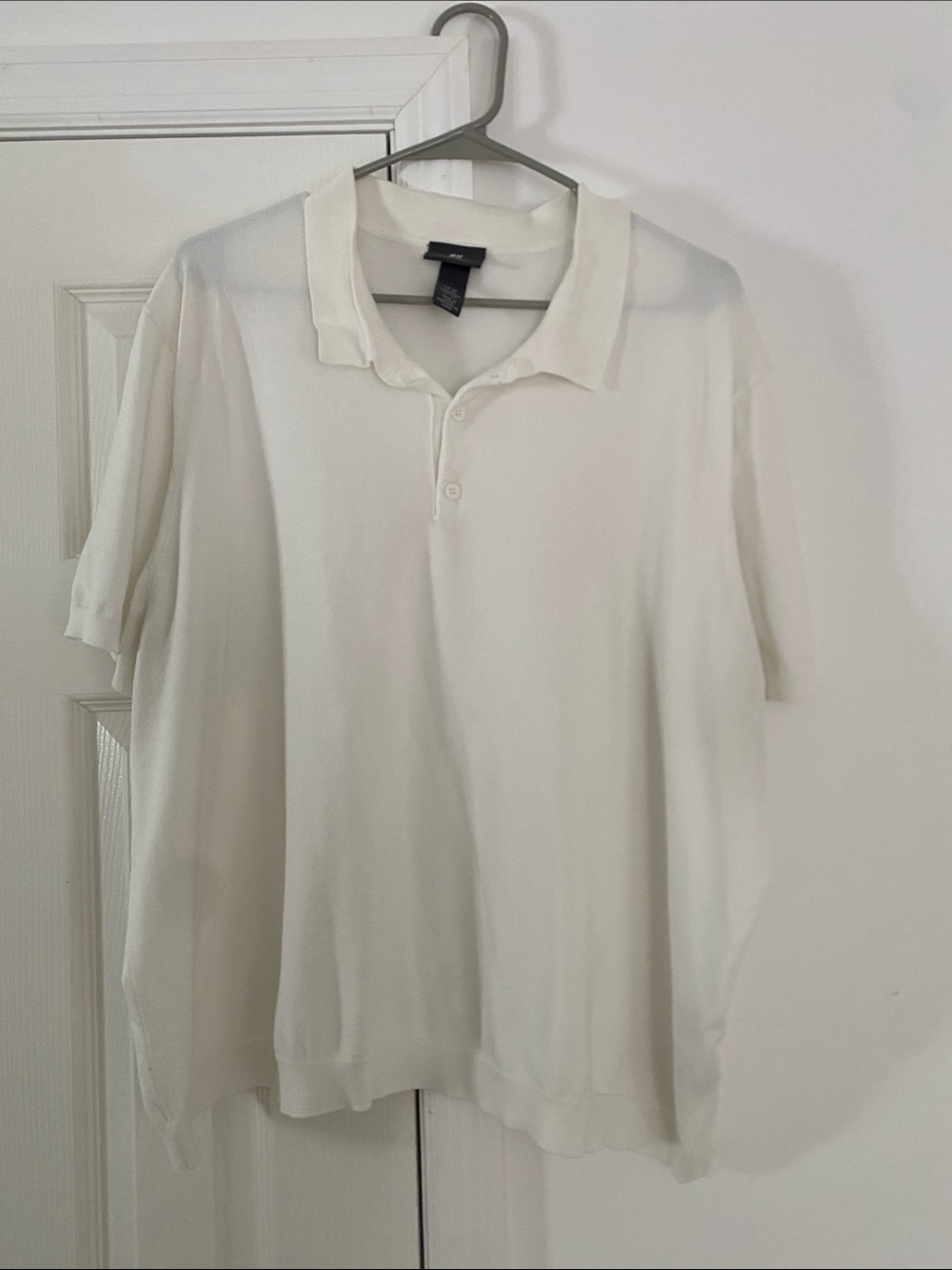 H&M Men's White Polo Shirt